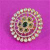 Kundan Adjustable Ring With Carat Plating