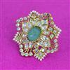 Kundan Adjustable Ring With Victorian Plating