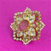 Kundan Adjustable Ring With Victorian Plating