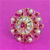 Kundan Adjustable Ring With Carat Plating
