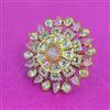 Kundan Adjustable Ring With Victorian Plating