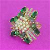 Kundan Adjustable Ring With Carat Plating