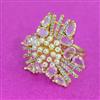 Kundan Adjustable Ring With Carat Plating
