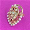 Kundan Adjustable Ring With Carat Plating