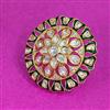 Kundan Adjustable Ring With Carat Plating