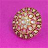 Kundan Adjustable Ring With Carat Plating