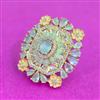 Kundan Adjustable Ring With Carat Plating