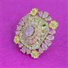 Kundan Adjustable Ring With Carat Plating