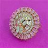 Kundan Adjustable Ring With Carat Plating