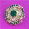 Kundan Adjustable Ring With Carat Plating