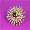 Kundan Meenakari Ring With Gold Plating