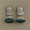 Antique Jhumki With Mehndi Plating