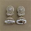 Antique Jhumki With Mehndi Plating
