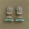 Antique Jhumki With Mehndi Plating