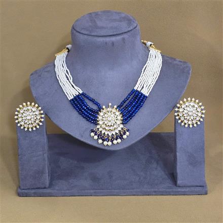 Kundan Moti Necklace With Gold Plating