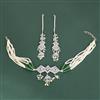 Kundan Choker Necklace With Rhodium Plating
