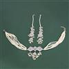 Kundan Choker Necklace With Rhodium Plating