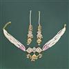 Kundan Choker Necklace With 2 Tone Plating