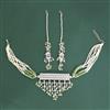 Cubic Zirconia Choker Necklace With Rhodium Plating