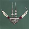 Cubic Zirconia Choker Necklace With Rhodium Plating