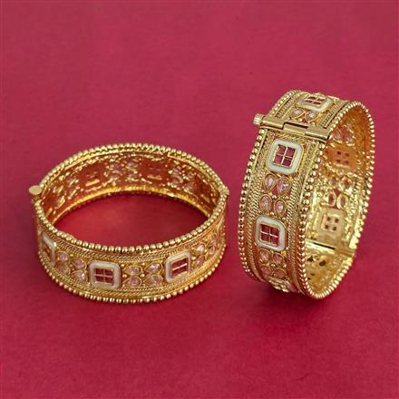 Antique Meenakari Bangles With Gold Plating
