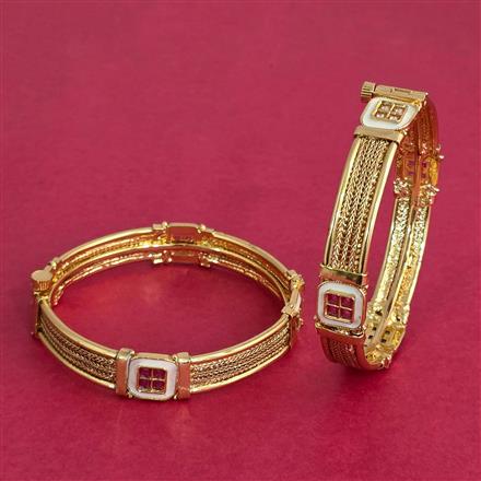 Antique Meenakari Bangles With Gold Plating