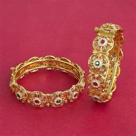 Antique Meenakari Bangles With Gold Plating