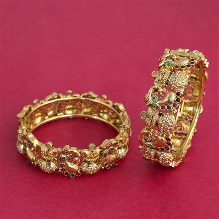 Antique Meenakari Bangles With Gold Plating