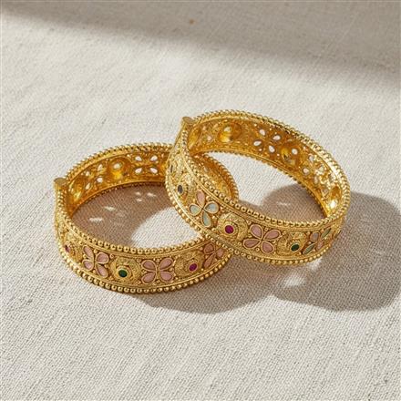 Antique Openable Bangles With Gold Plating