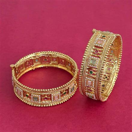 Antique Openable Bangles With Gold Plating