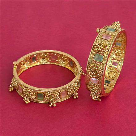 Antique Openable Bangles With Gold Plating