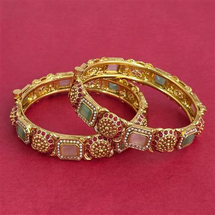 Antique Openable Bangles With Gold Plating