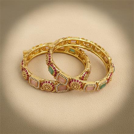 Antique Openable Bangles With Gold Plating