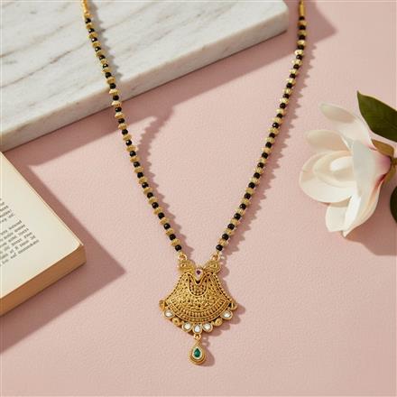 Antique Classic Mangalsutra With Gold Plating