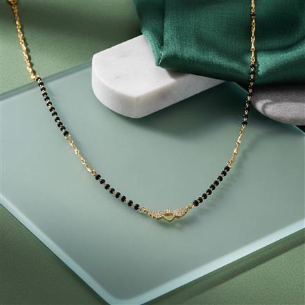 Antique Delicate Mangalsutra With Gold Plating