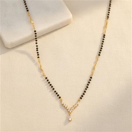 Antique Delicate Mangalsutra With Gold Plating