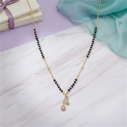 Antique Delicate Mangalsutra With Gold Plating