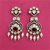 Kundan Moti Earring With Victorian Plating