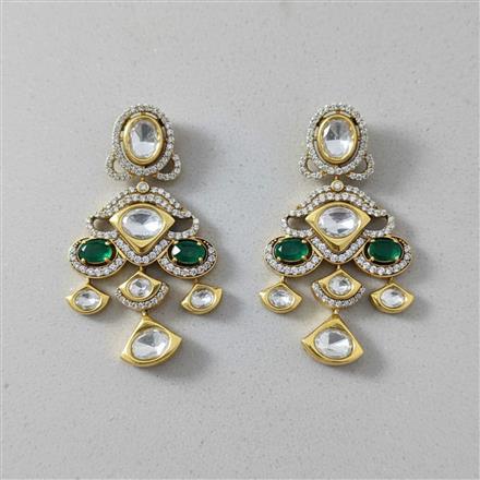 Kundan Classic Earring With Victorian Plating