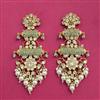 Kundan Moti Earring With Carat Gold Plating