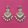 Kundan Moti Earring With Victorian Plating