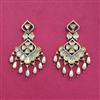 Kundan Moti Earring With Victorian Plating