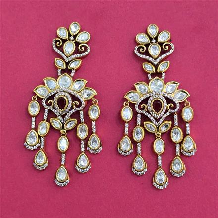 Kundan Classic Earring With Victorian Plating