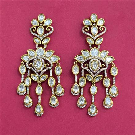 Kundan Classic Earring With Victorian Plating