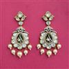 Kundan Moti Earring With Victorian Plating