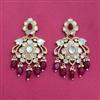 Kundan Moti Earring With Carat Gold Plating