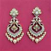 Kundan Moti Earring With Victorian Plating