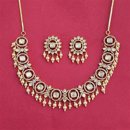 Kundan Moti Necklace With Carat Gold Plating