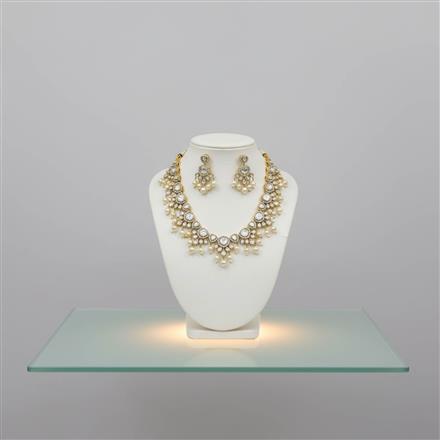 Kundan Classic Necklace With Victorian Plating