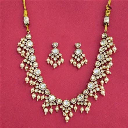 Kundan Classic Necklace With Victorian Plating